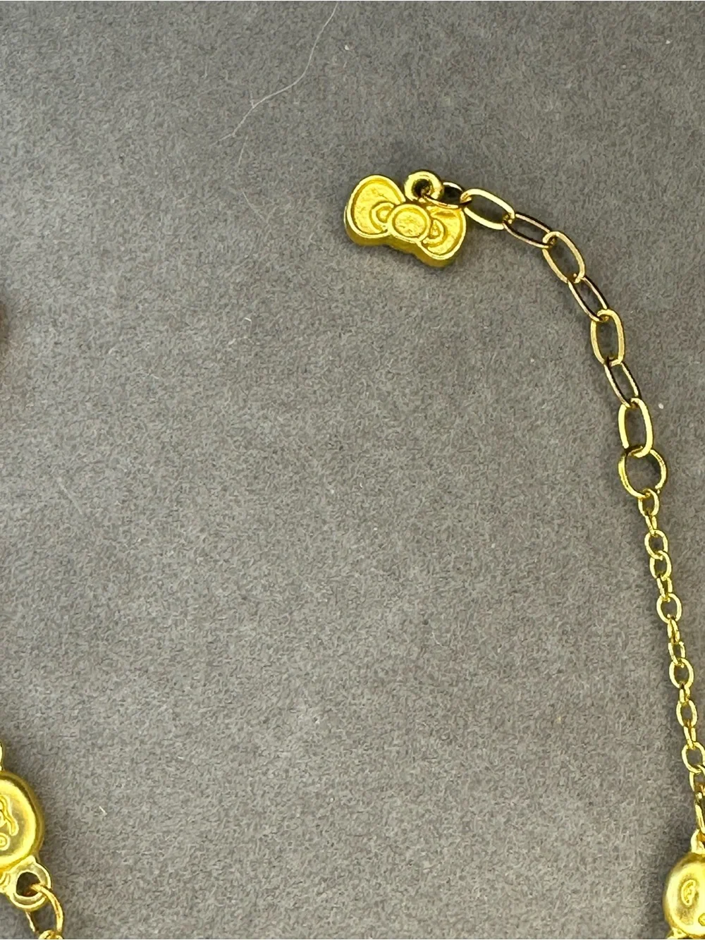 Gold-tone Cute Character Chain Bracelet - Women’s Jewelry